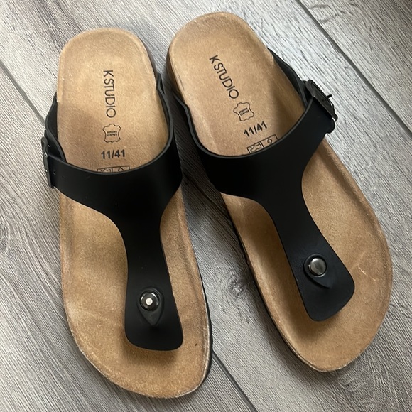 KStudio black womens sandals size 11 - Picture 3 of 6